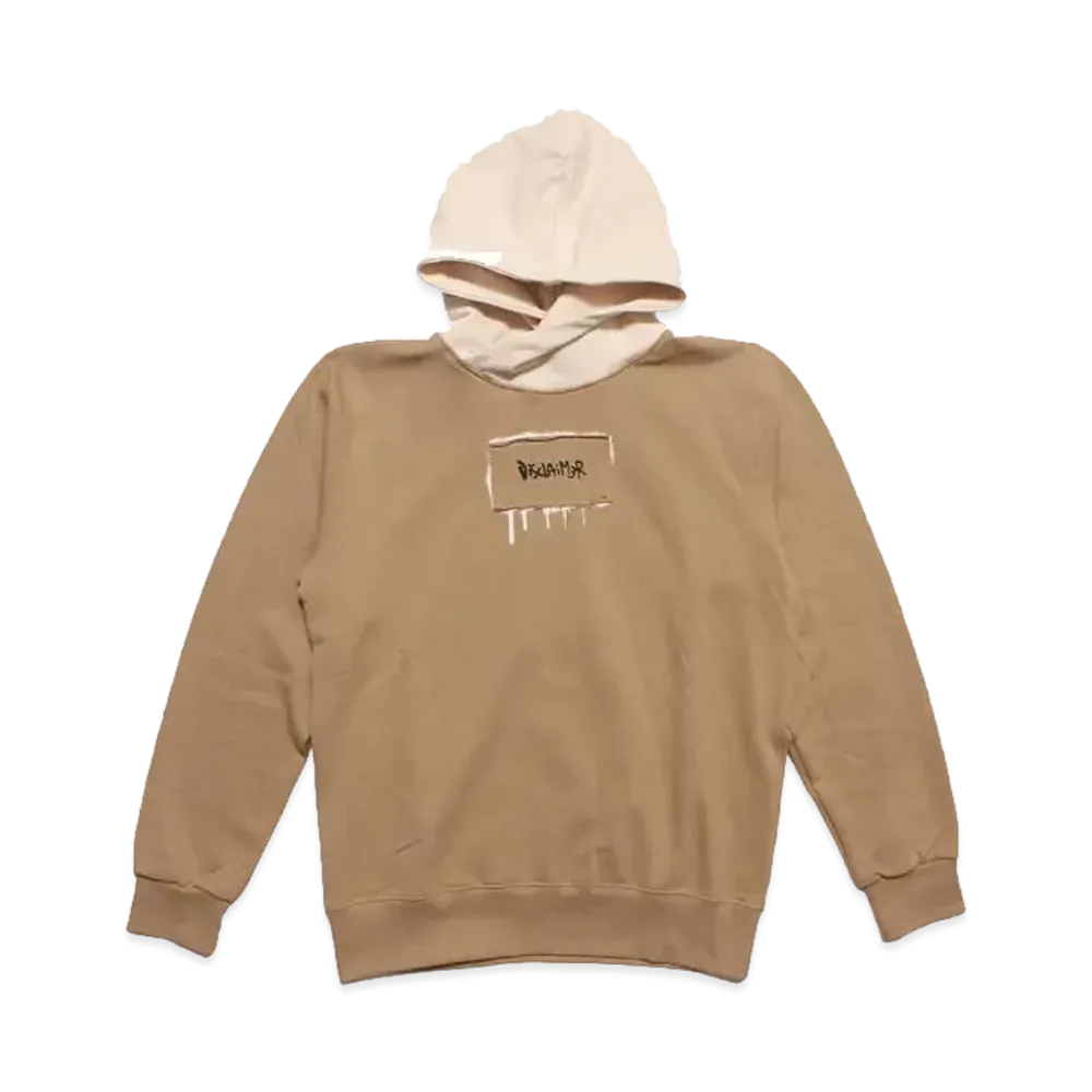 DISCLAIMER MAGLIA UOMO CON CAPPUCCIO IN FELPA "BROWN"
