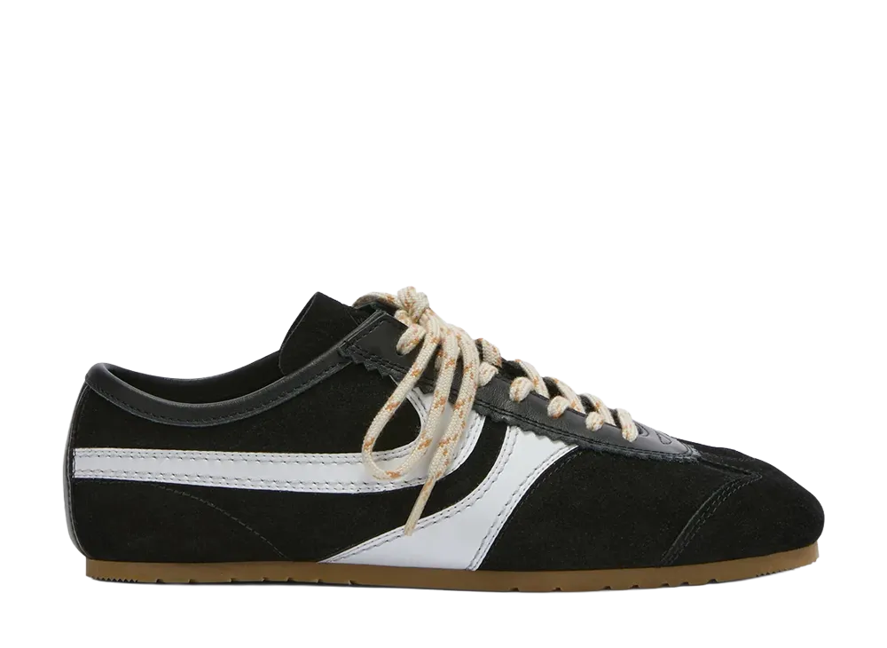 DRIES VAN NOTEN Women's Suede Sneakers "Black"