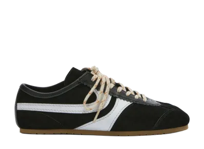 DRIES VAN NOTEN Women's Suede Sneakers "Black"