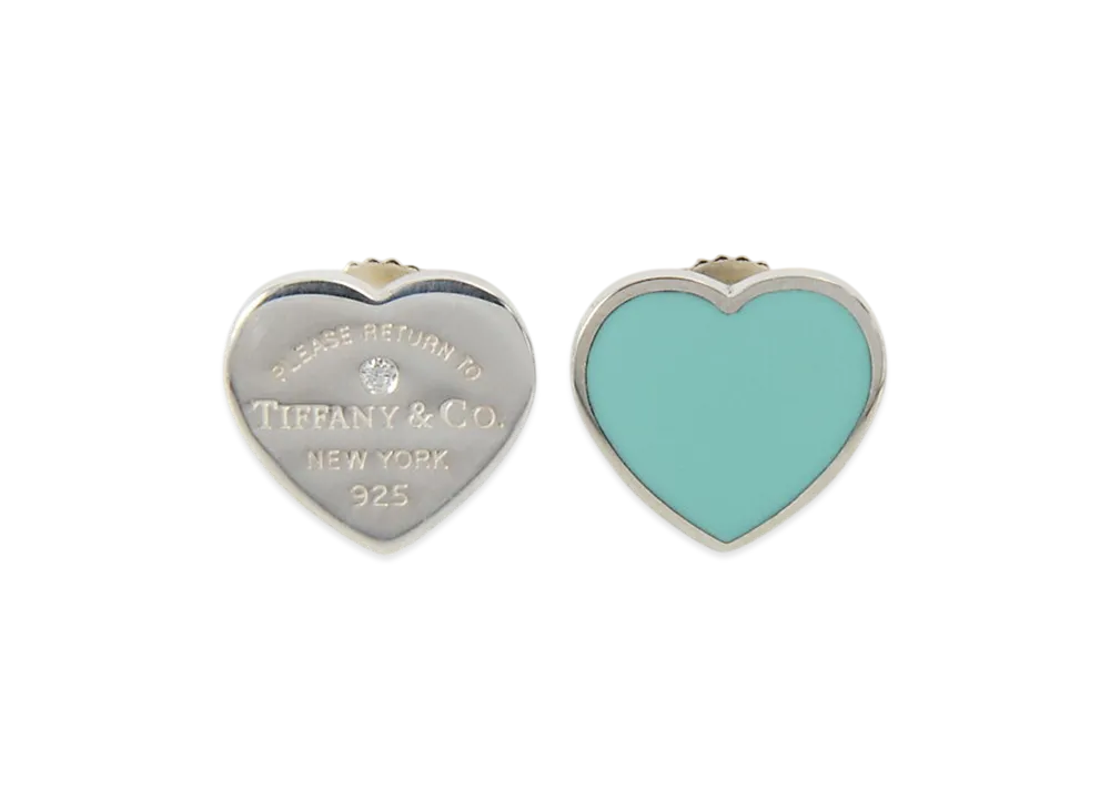 Tiffany & Co. Return to Tiffany Mini Diamond Earrings "Tiffany Blue"