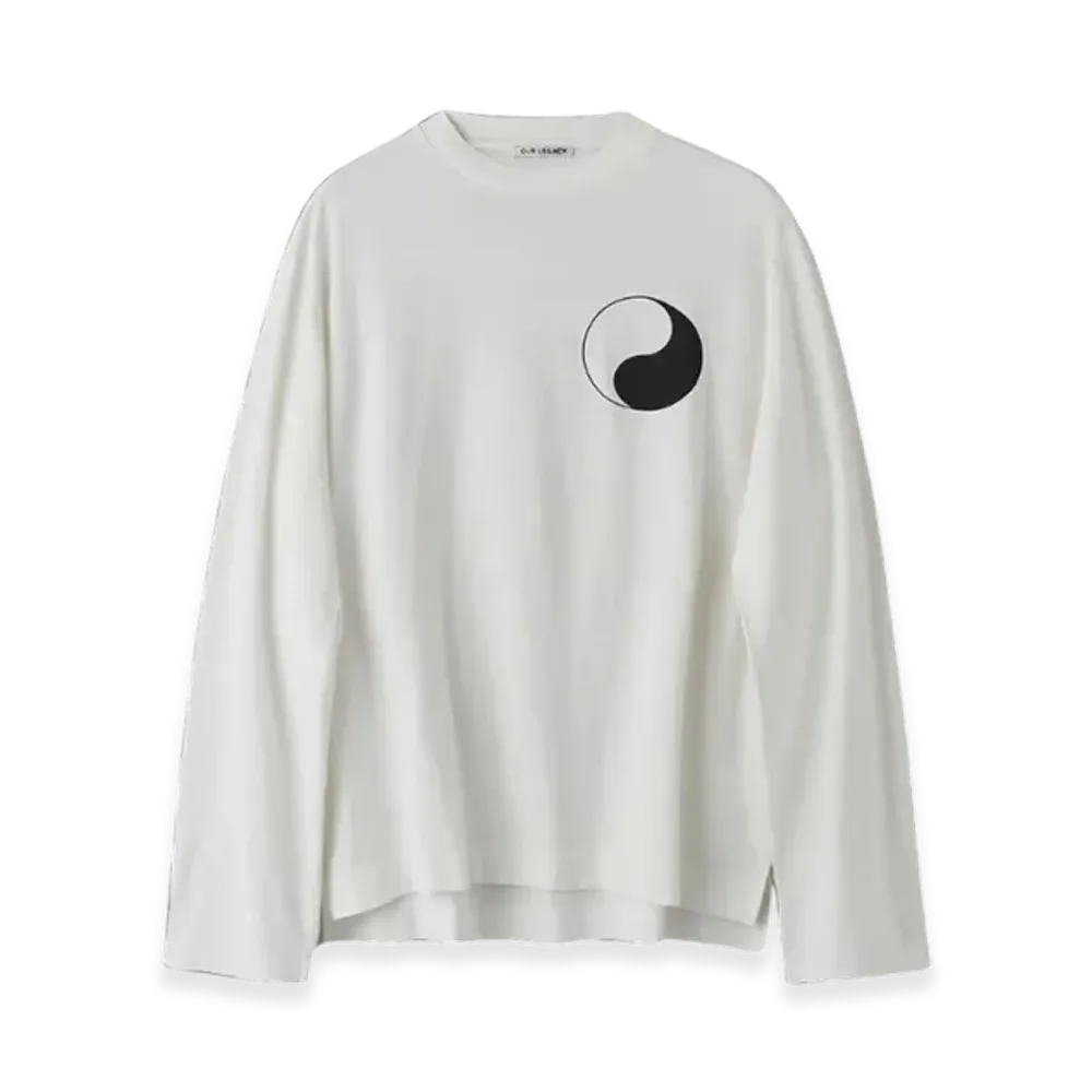 OUR LEGACY Work Shop Box Long Sleeve T-Shirt "White"