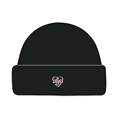 Verdy x BLACKPINK Born Pink Pop Up Heart Logo Beanie "Black"
