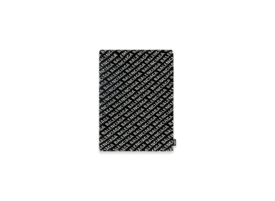 BALENCIAGA Allover Logo Blanket "Black"