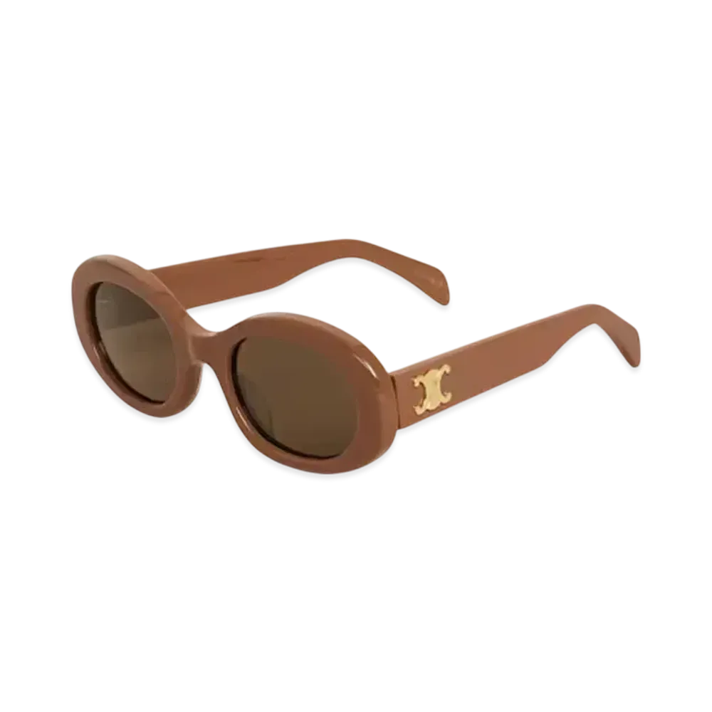 CELINE Triomphe 01 Sunglasses in Acetate "Camel"