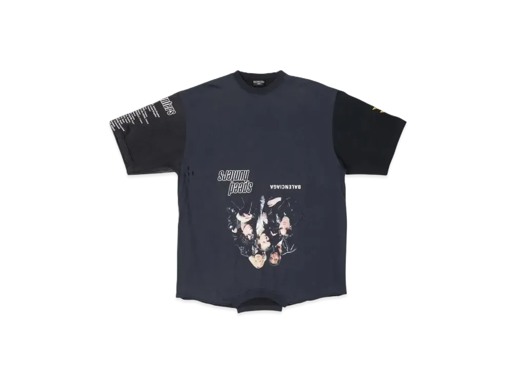 BALENCIAGA Women's Upside Down T-shirt Oversized "Black"