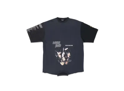 BALENCIAGA Women's Upside Down T-shirt Oversized "Black"