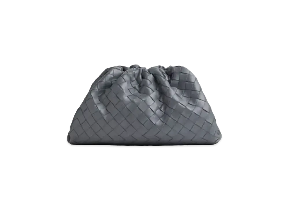 Bottega Veneta Teen Pouch Clutch "Lightning Grey"