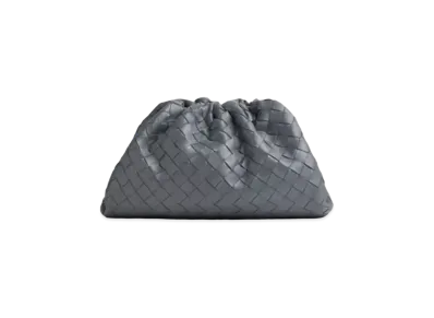 Bottega Veneta Teen Pouch Clutch "Lightning Grey"