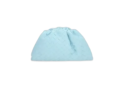 Bottega Veneta Teen Pouch Clutch "Light Blue"