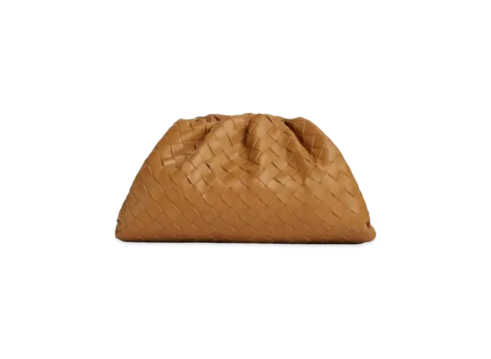 Bottega Veneta Teen Pouch Clutch "Caramel"