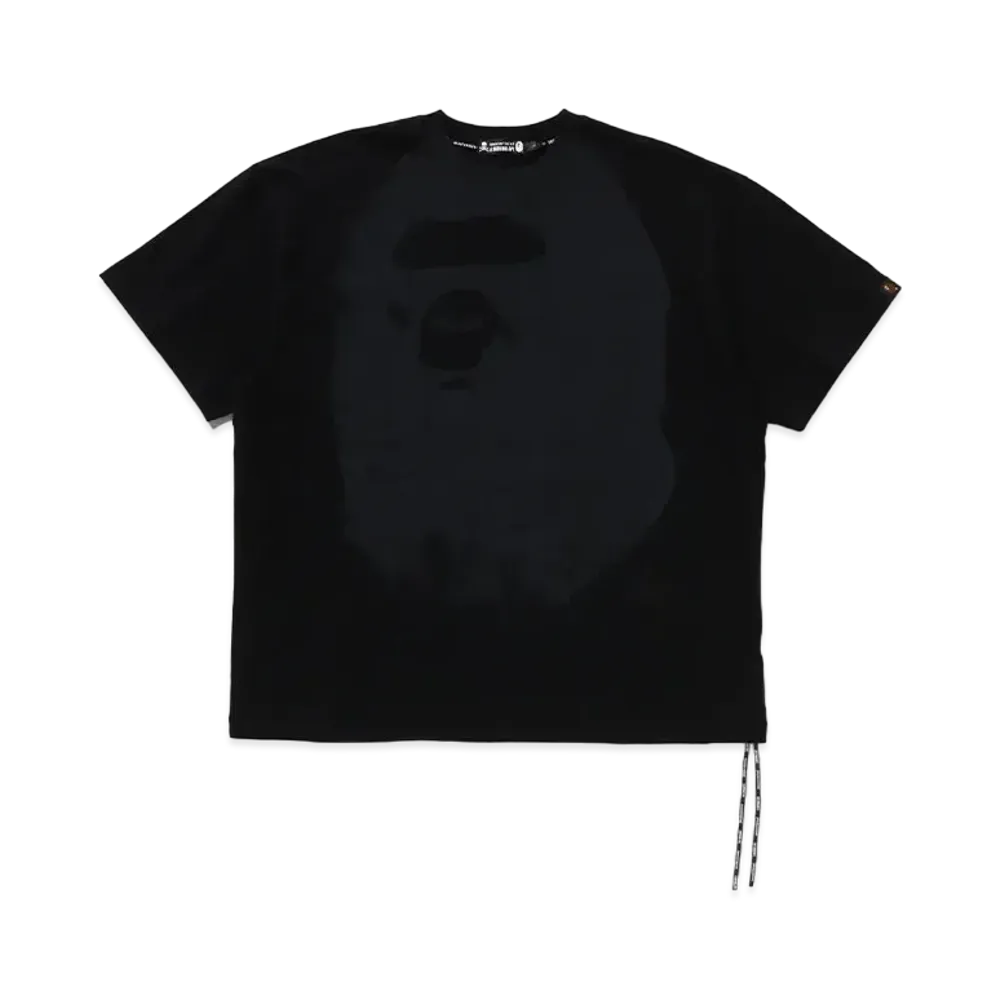 A BATHING APE x mastermind JAPAN Ape Head Over Print Relaxed Fit Tee "Black"