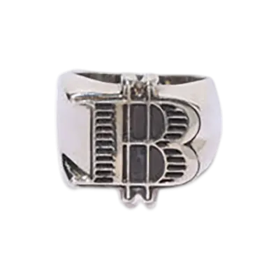 A BATHING APE B Logo Ring "Silver"