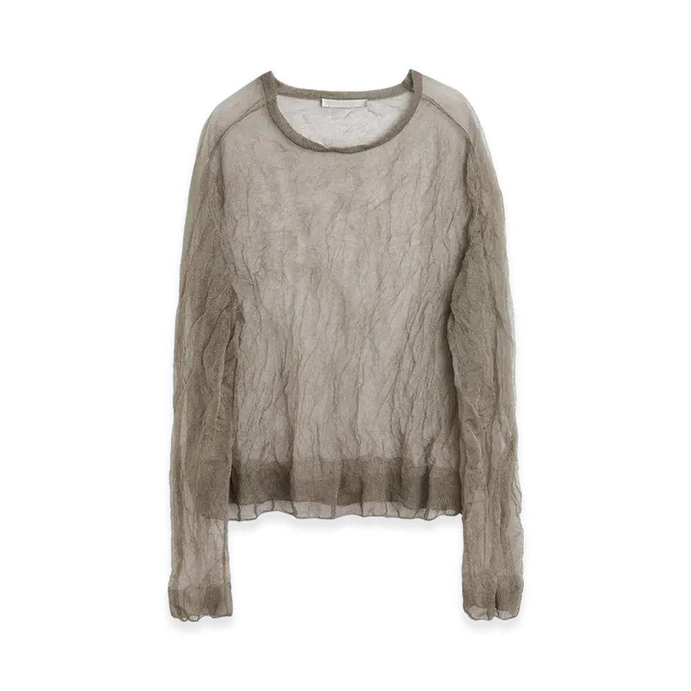 OUR LEGACY True Roundneck "Ash Silk Steel"