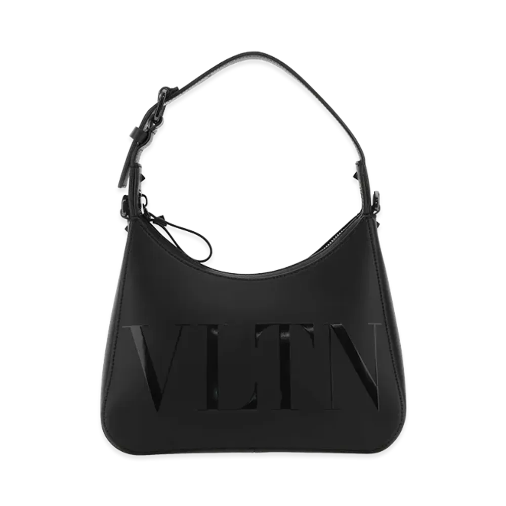Valentino Leather Vltn Handbag "Black"