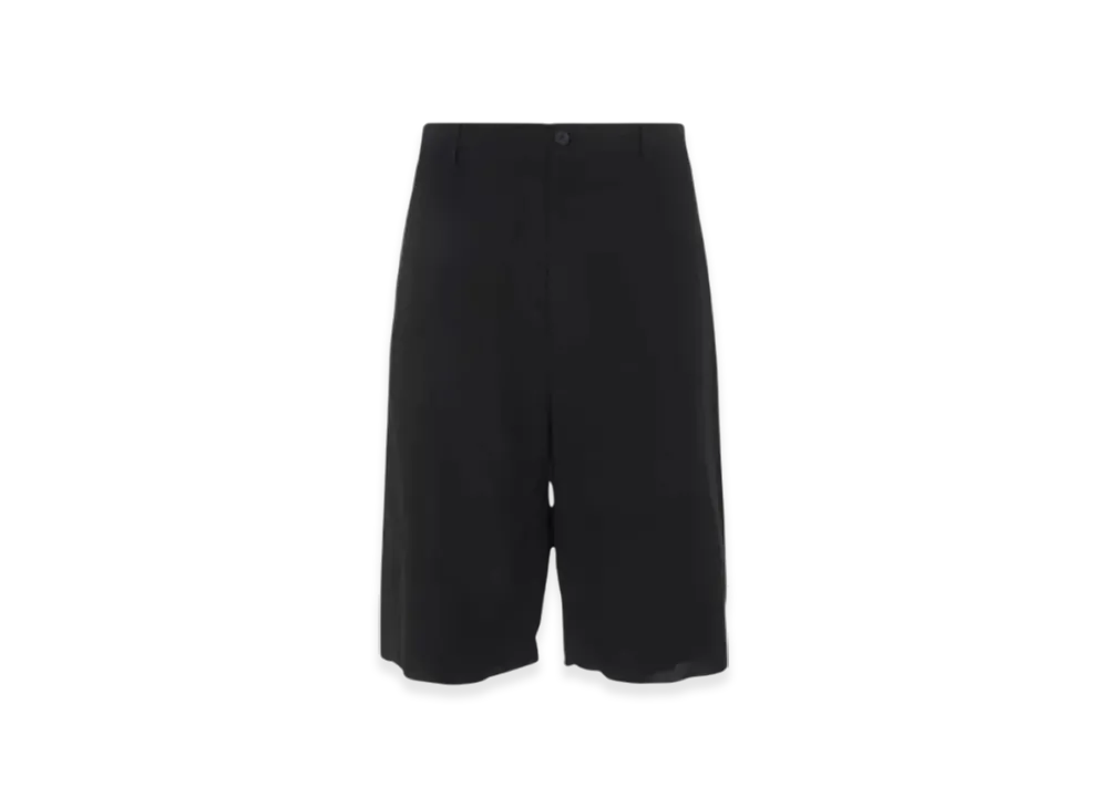 BALENCIAGA Linen Hem Shorts "Black"