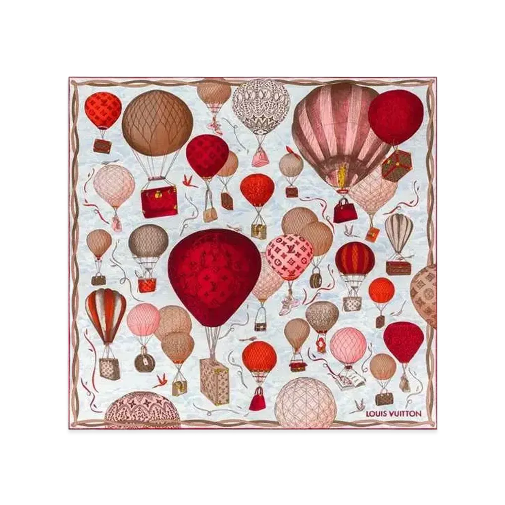 Louis Vuitton Up And Away Square 90 "Rouge"