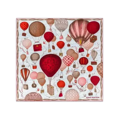Louis Vuitton Up And Away Square 90 "Rouge"
