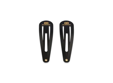BALENCIAGA Holli XXL Snap Clip Set "Black"