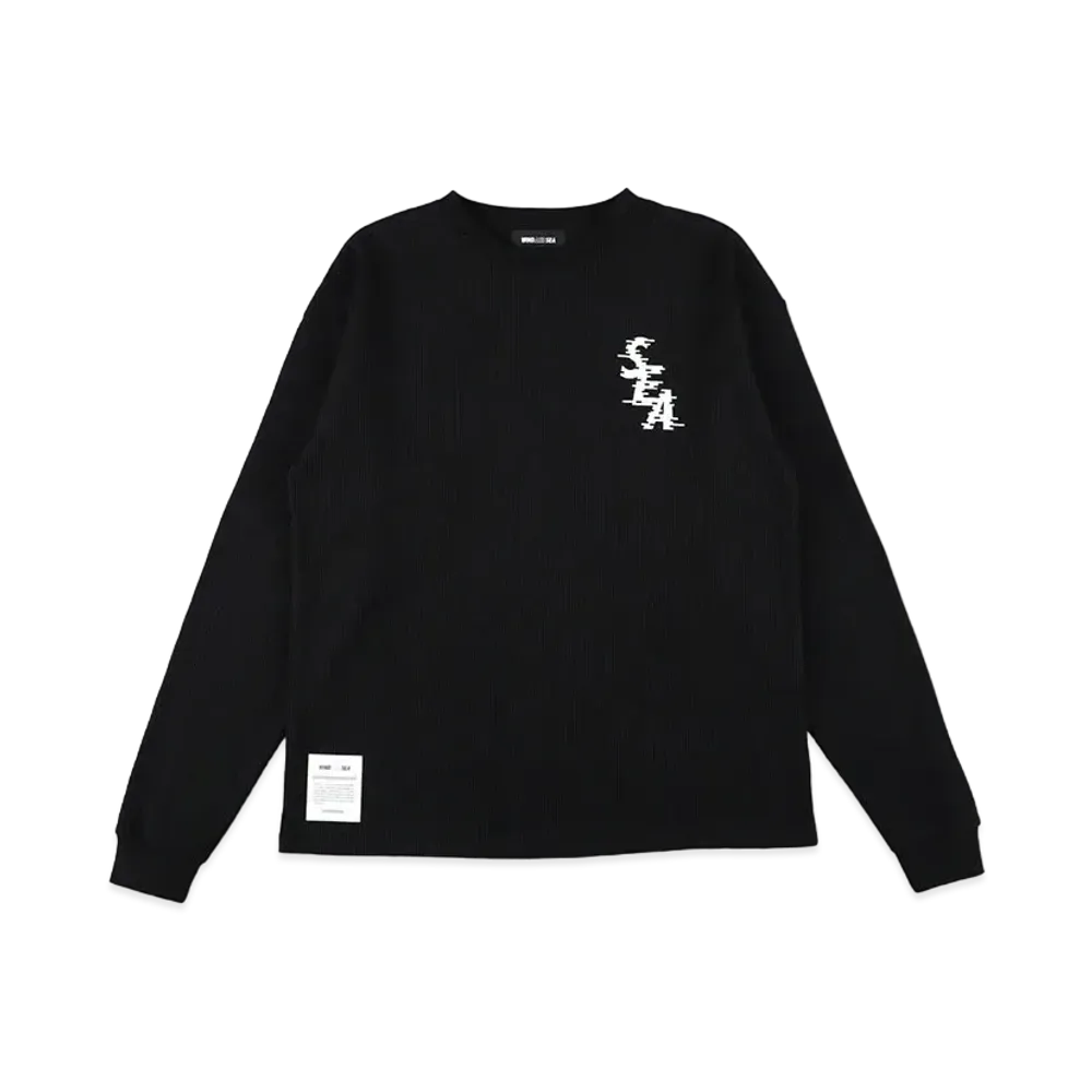 WIND AND SEA Glitch Thermal Tops "Black"