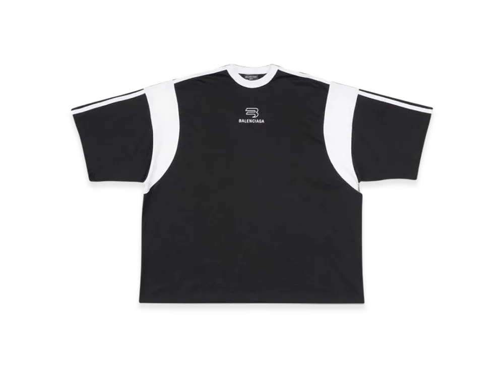 BALENCIAGA Sporty B Boxy Fit T-Shirt "Black White"