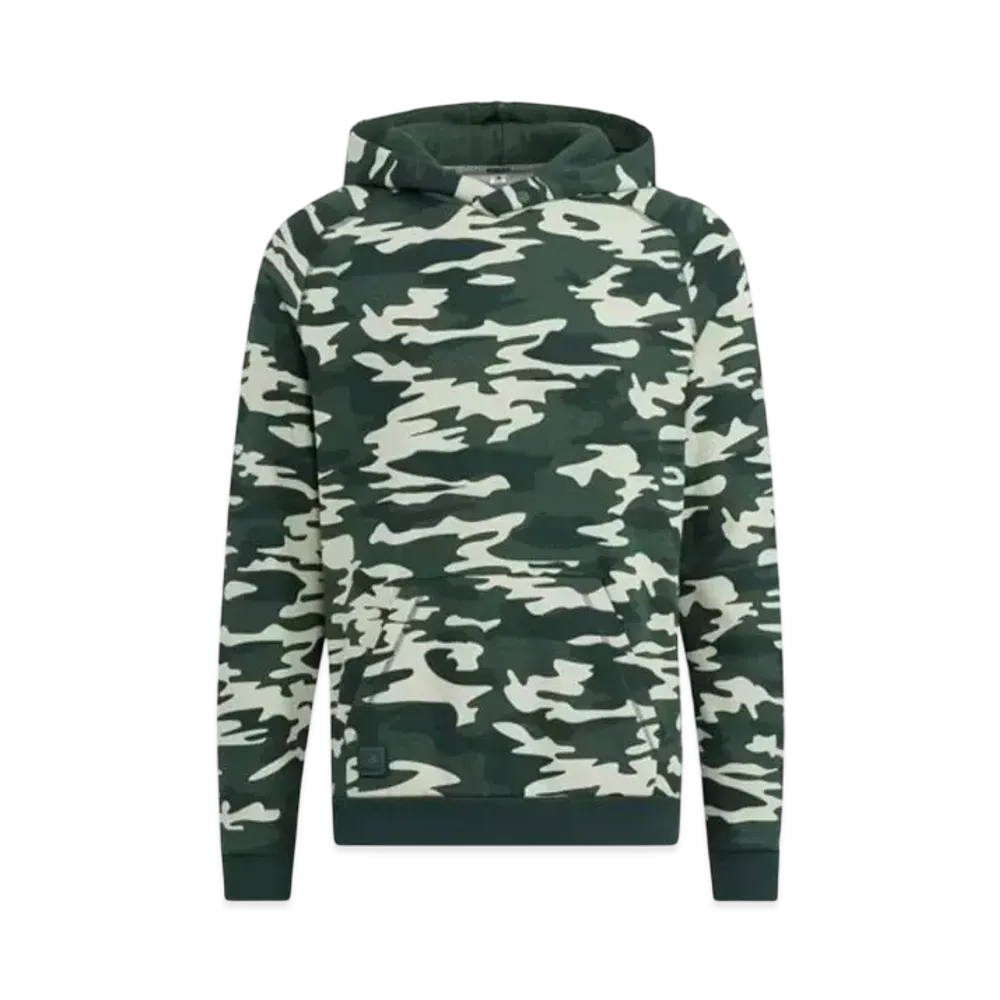 adidas Camo Pattern Print Long Sleeve Pullover Hoodie "Shadow Green Mel"
