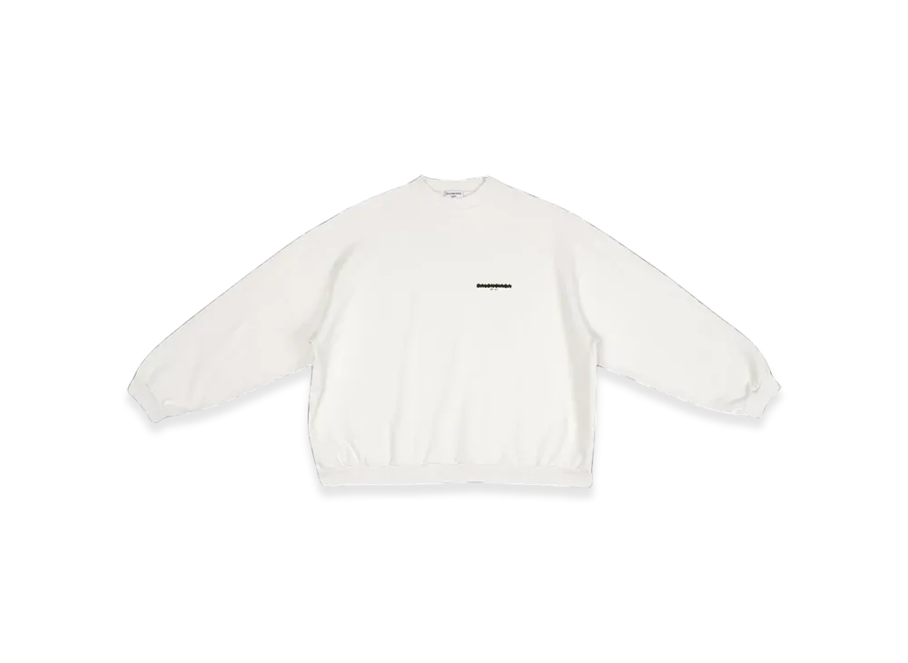 BALENCIAGA Women's Strike 1917 Oversized Sweatshirt "Cream"