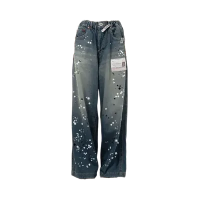 Maison MIHARA YASUHIRO Embellished Denim Wide Pants "Indigo"