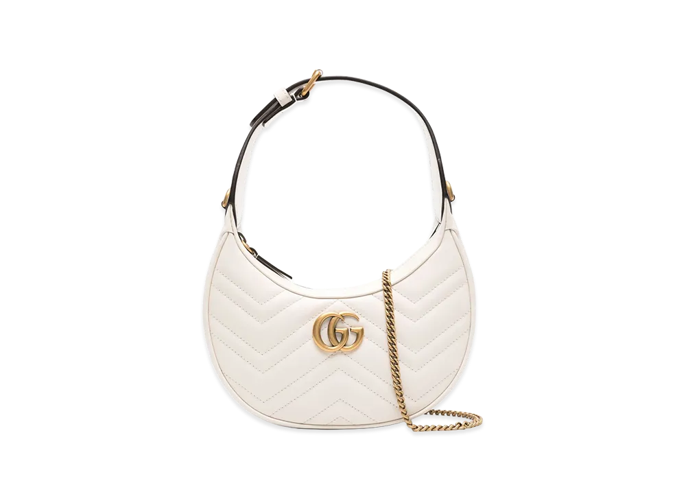 GUCCI Women's Leather GG Marmont Handbag "White"