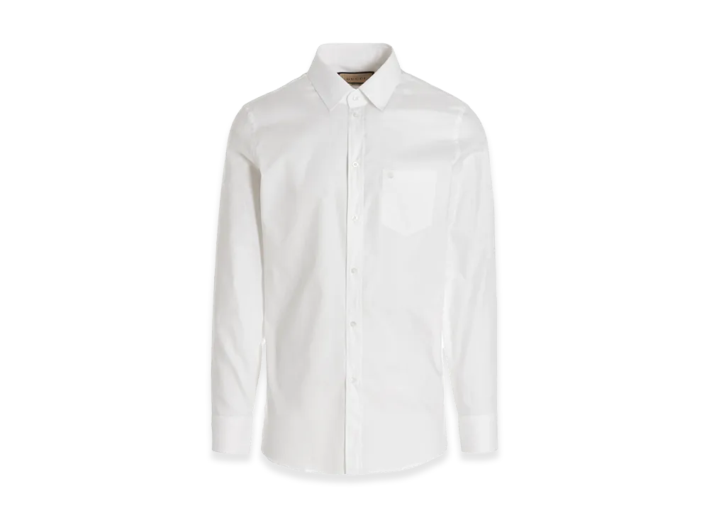 GUCCI Embroidered Logo Shirt "White"