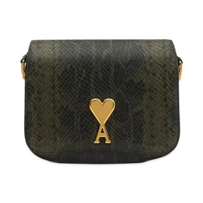AMI PARIS Paris Paris Bag "OliveNoire"
