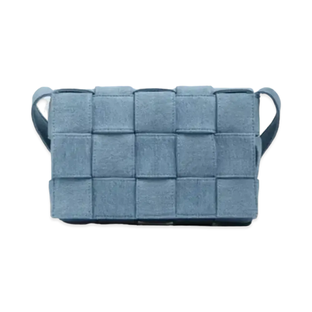 Bottega Veneta Cassette Crossbody Bag "Washed Indigo Blue"