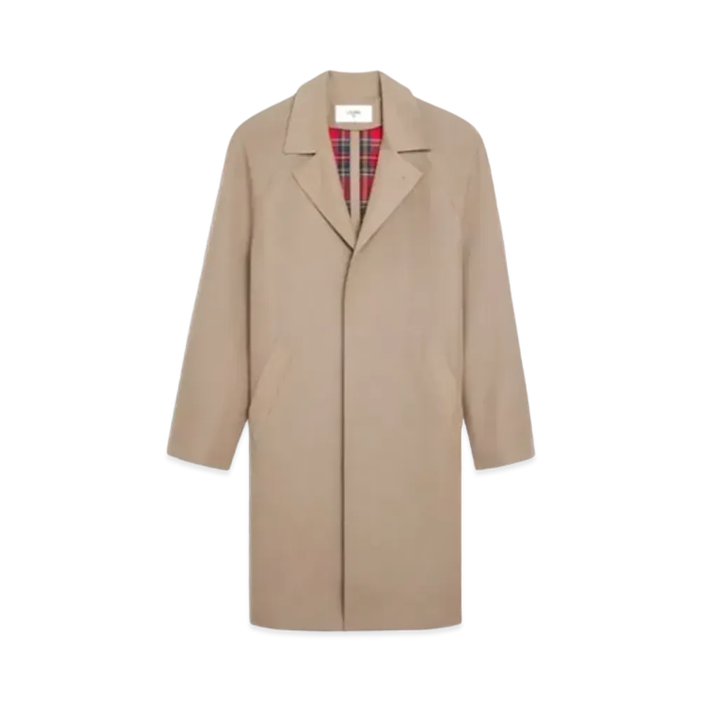 CELINE Mac 3-Button Coat / Wool And Cotton "Camel"