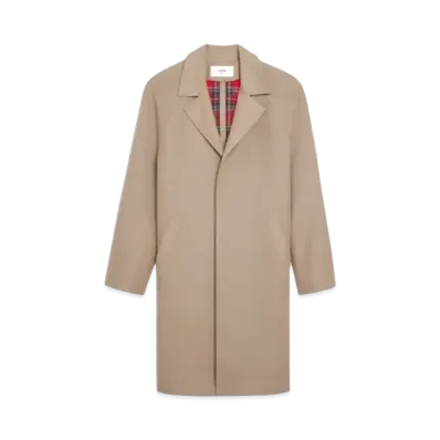 CELINE Mac 3-Button Coat / Wool And Cotton "Camel"