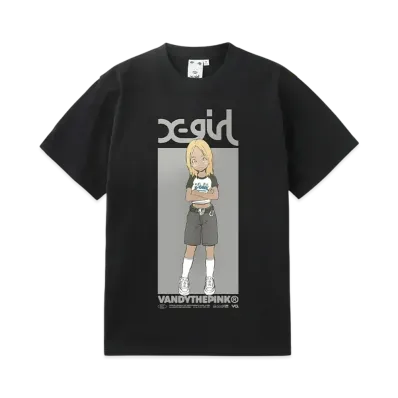 X-Girl x VANDY THE PINK S/S Tee "Black"