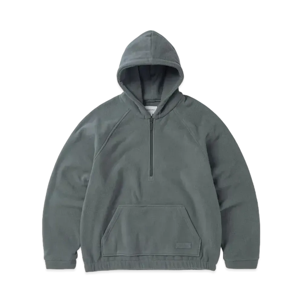 thisisneverthat Hooded Fleece Half Zip Pullover "Slate"