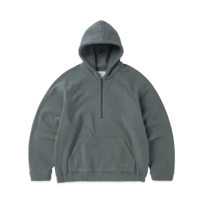 thisisneverthat Hooded Fleece Half Zip Pullover "Slate"
