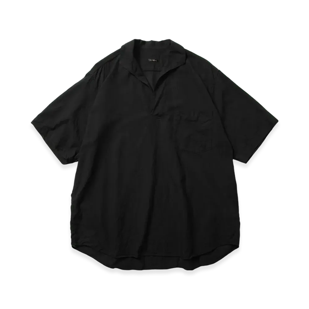 COMOLI Betashan Skipper S/S Shirt "Black"