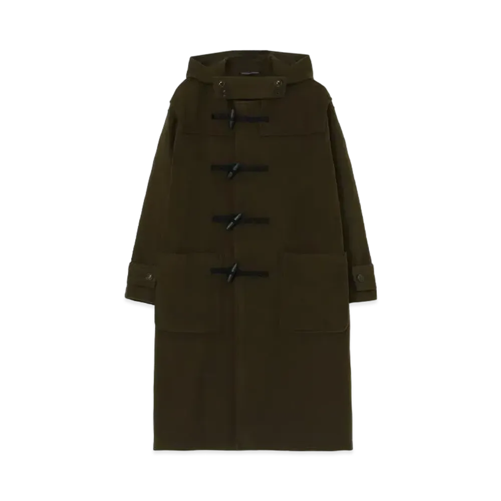 Yohji Yamamoto Wool Mosser Duffle Coat "Khaki"