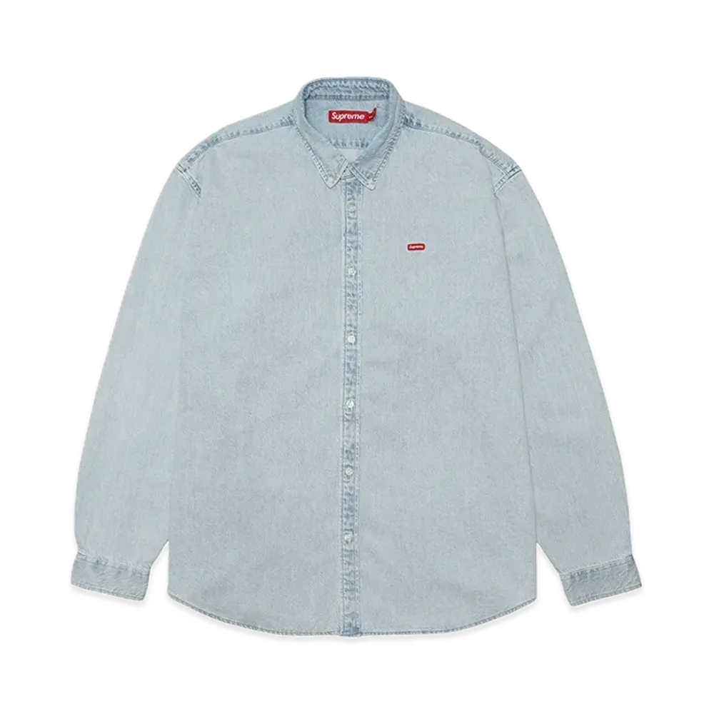 Supreme Small Box Shirt "Washed Blue" (24SS)
