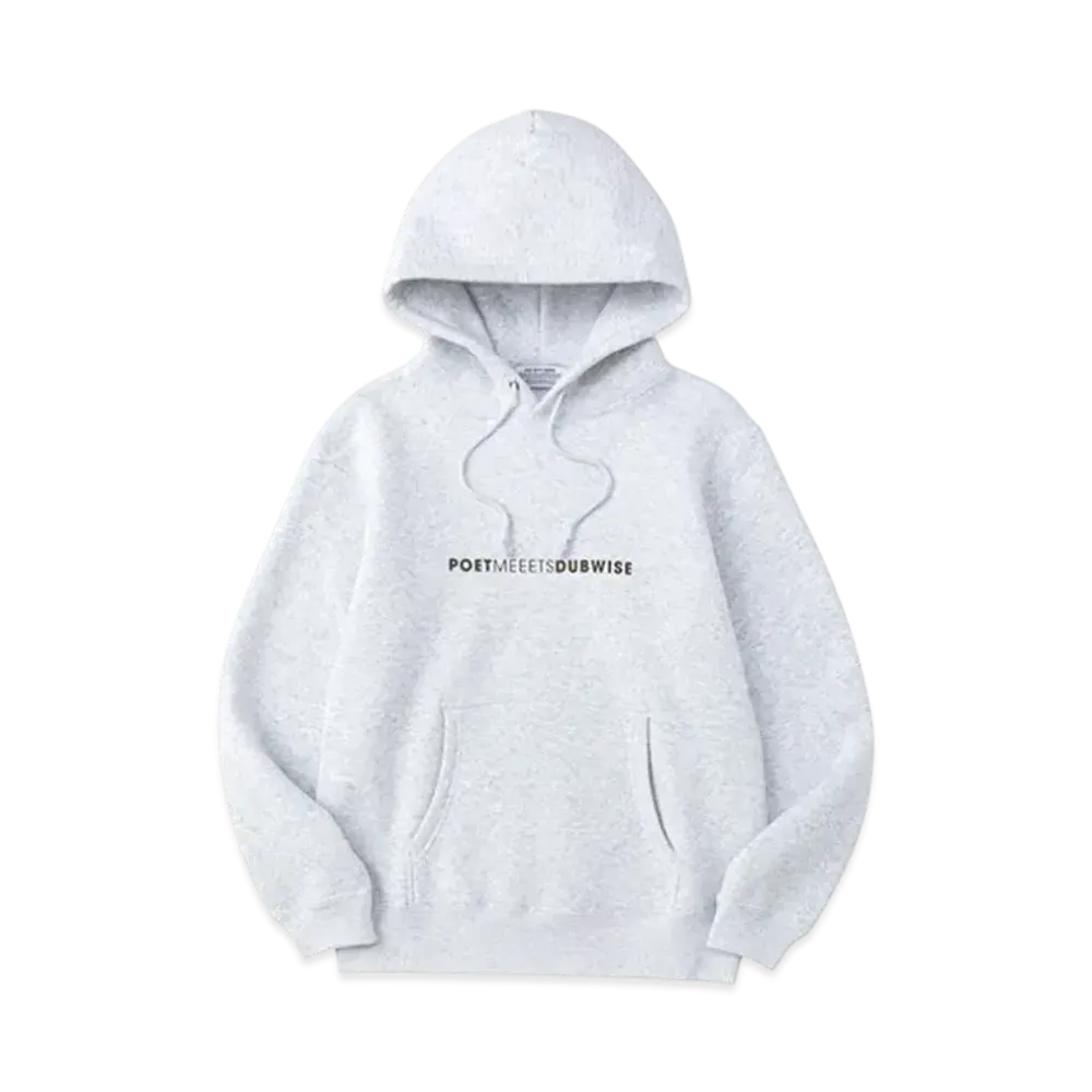 POET MEETS DUBWISE PMD Logo Row Hoodie "Ash Grey"