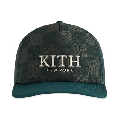 Kith Checkerboard Double Weave Nolan Trucker Hat "Stadium"
