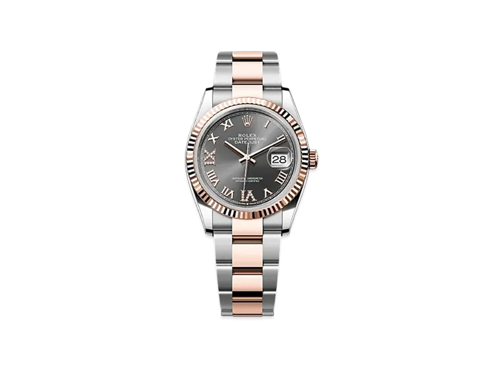 ROLEX Datejust 36 Oystersteel & Everose Gold "Grey"