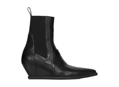 Rick Owens Women's Sharp Wedge Sliver "Black"