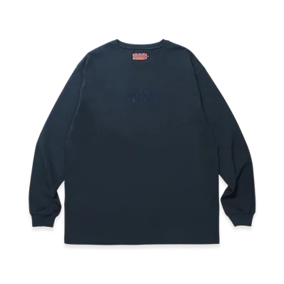 APHRODITEGANG Classic Logo Embroidery L/S Tee "Navy/Navy"