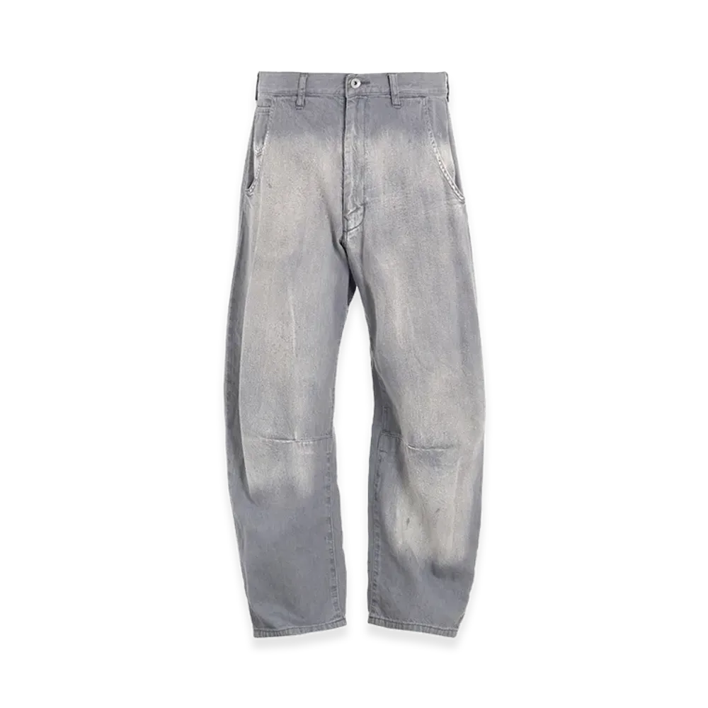 Y's Spotted Denim Wide Pants "Grey"