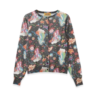 HYSTERIC GLAMOUR Hysteric68 Pattern Cardigan "Black"