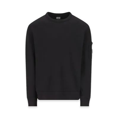 C.P. Company Sweatshirts Crew Neck In Malfile Fleece "Black"