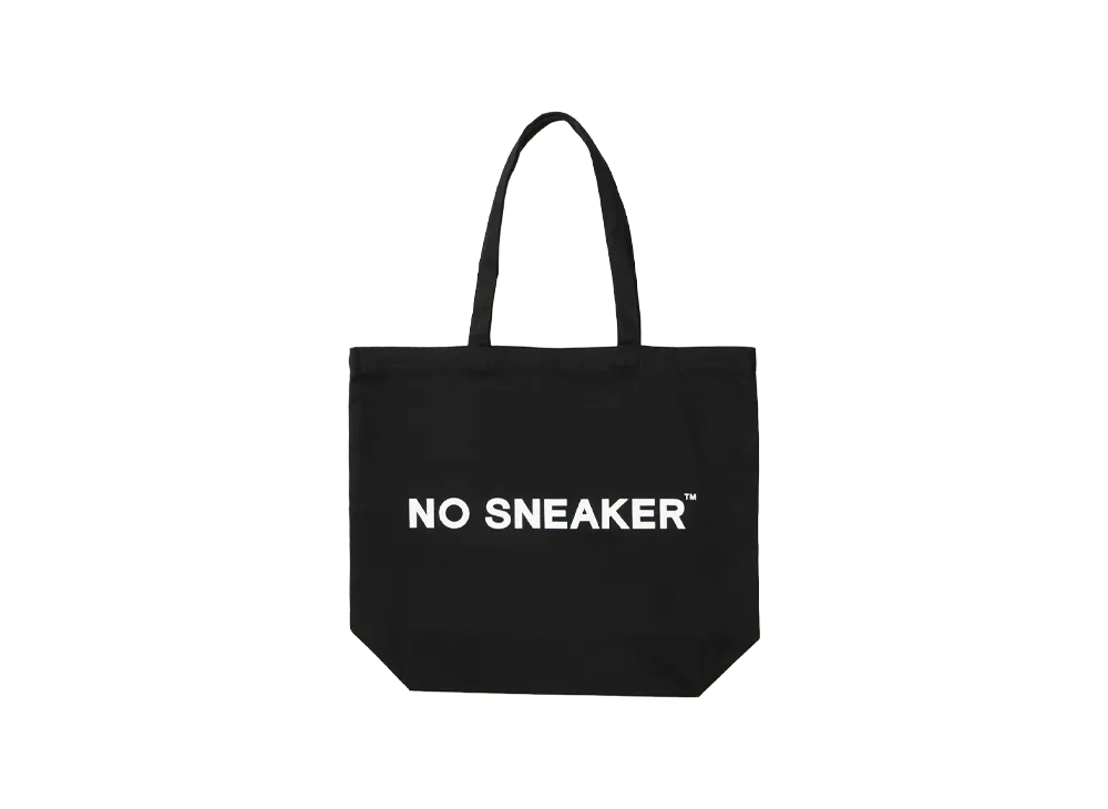 NO COFFEE \ NO SNEAKER TOTE BAG "BLACK"