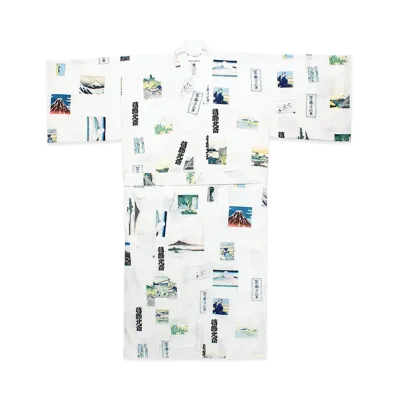 WACKO MARIA x Katsushika Hokusai Yukata "White"