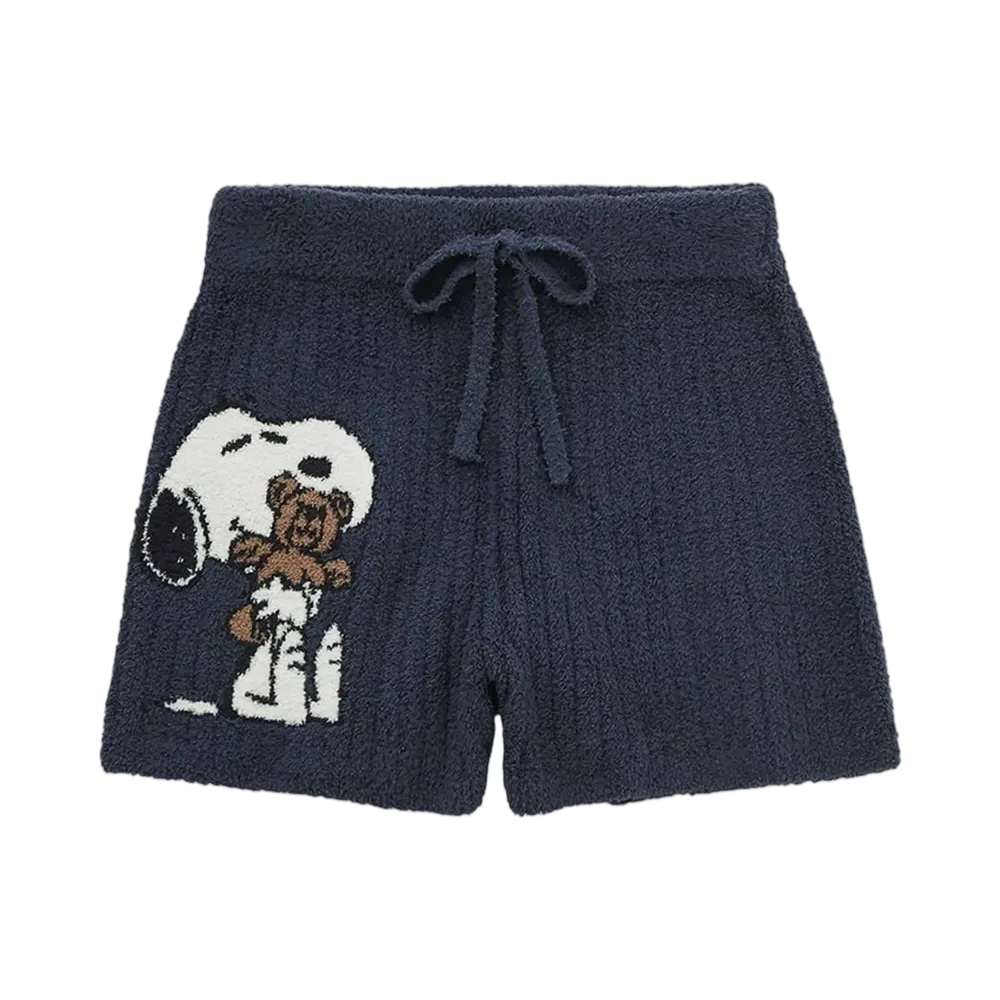 GELATO PIQUE x PEANUTS Snoopy x Bear Jacquard Short Pants "Navy"